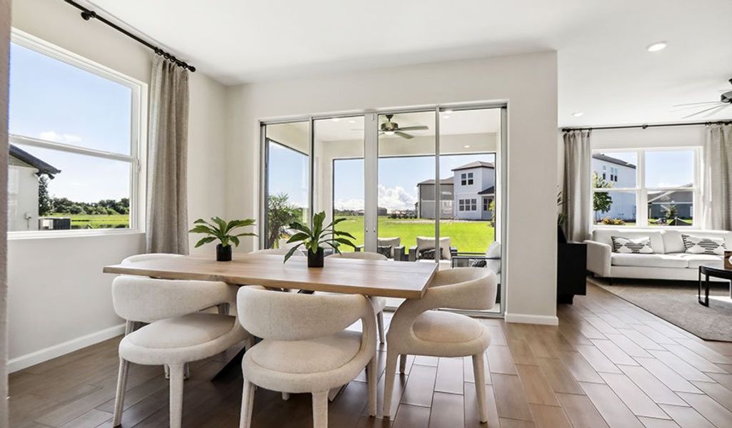 Furnished interior in a model home at Pine Grove Reserve in St. Cloud (Image 23).