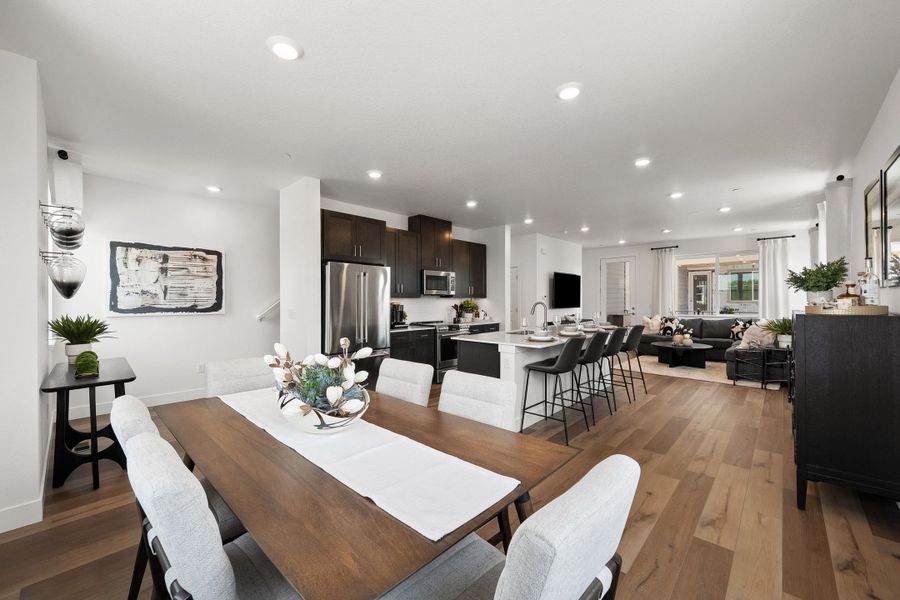 Furnished interior in a model home at Berkeley Villas in Denver (Image 18). Furnished interior in a model home at Berkeley Villas in Denver (Image 18).