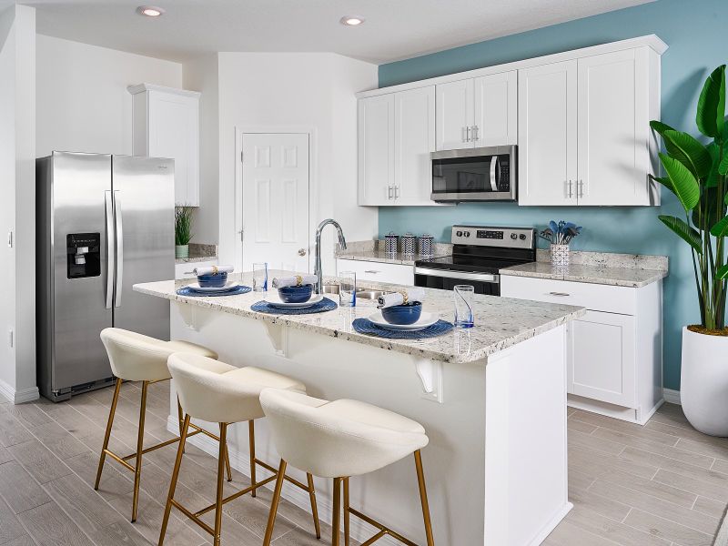Furnished interior in a model home at The Meadow at Crossprairie Bungalows in St. Cloud (Image 7).