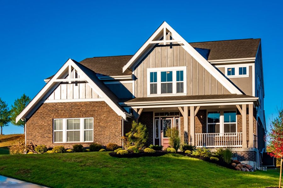 Front exterior of a home in the Stonehaven community, located in Hoschton, GA (Image 10).