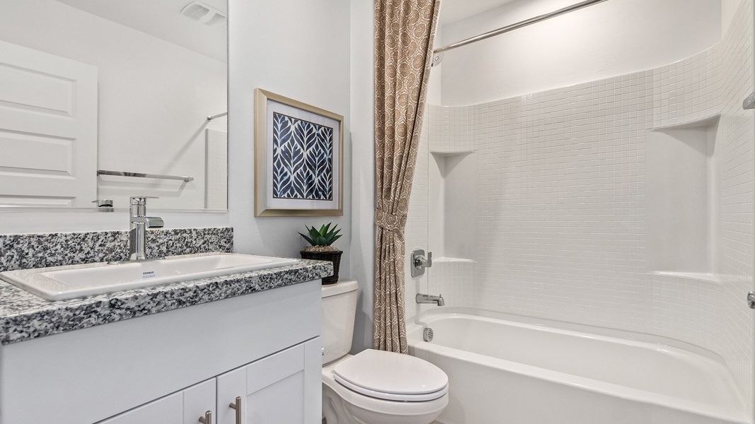 Furnished interior in a model home at Hanson Ridge in Vail (Image 39).