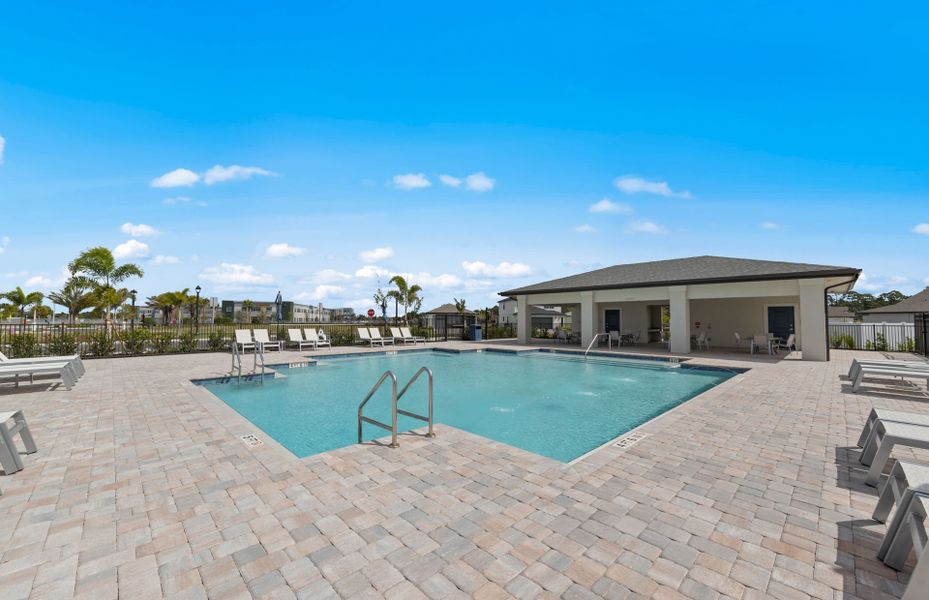 New home community in Lehigh Acres with private community pool
