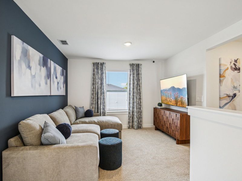 Furnished interior in a model home at Avery Farms - Ridge Series in Murfreesboro (Image 9).