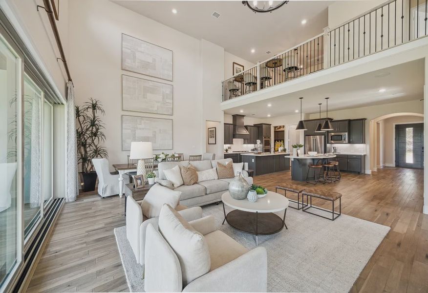 Plan 5051 model great room - 3 of 15