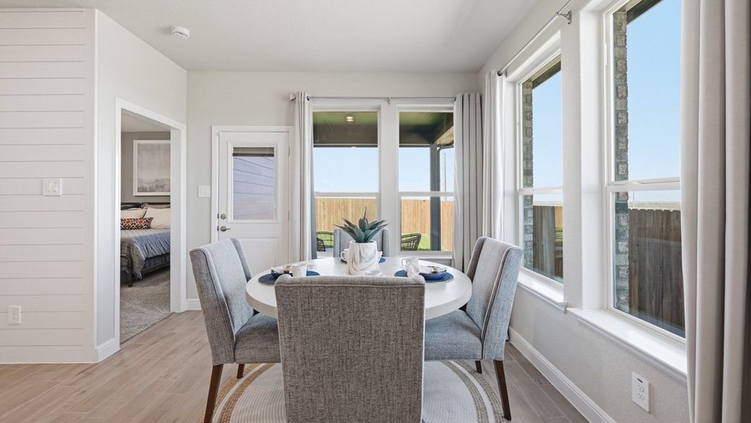 Furnished interior in a model home at Bluestem in Rhome (Image 35). Furnished interior in a model home at Bluestem in Rhome (Image 35).