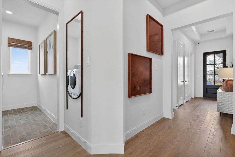 Furnished interior in a model home at Wildflower Ranch in Fort Worth (Image 75).