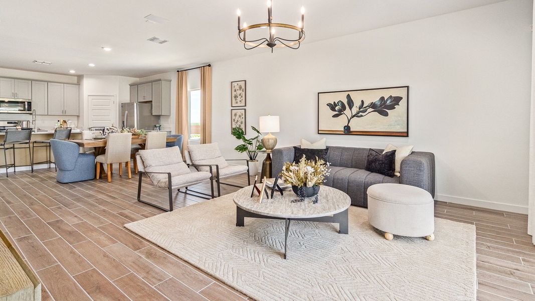 Furnished interior in a model home at Redford Estates in Tucson (Image 4).