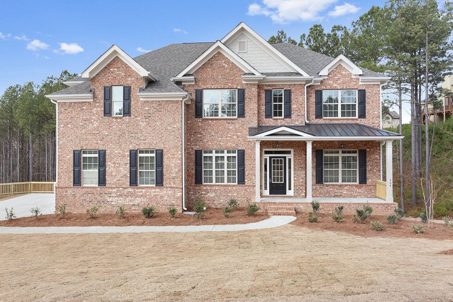 Front exterior of a home in the Governors Preserve community, located in Canton, GA (Image 4).