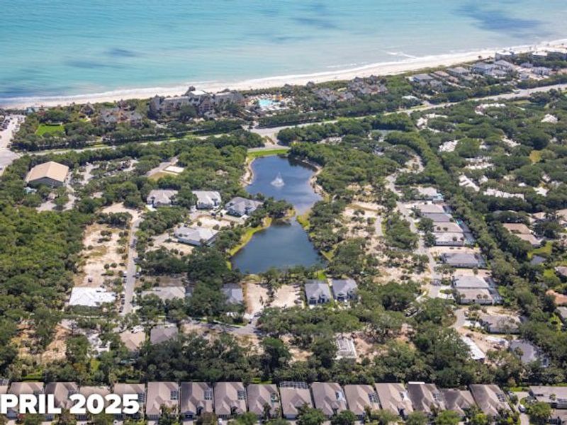 Aerial view of the Seaglass community in Vero Beach, FL, showing layout and nearby surroundings (Image 16).