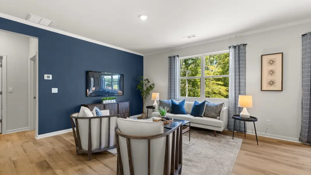 Furnished interior in a model home at Lost Creek in Dallas (Image 14).