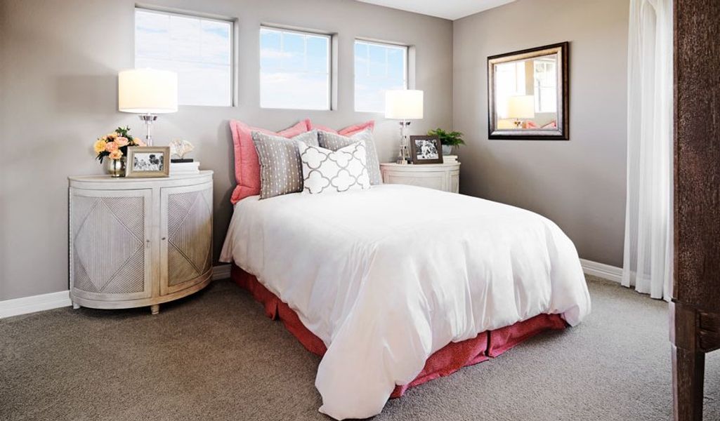 Furnished interior in a model home at The Trails at Aspen Ridge in Colorado Springs (Image 7).