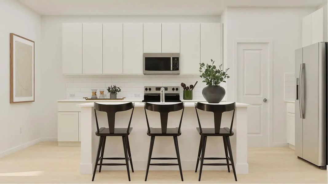 Furnished interior in a model home at Waterlin in St. Cloud (Image 20).