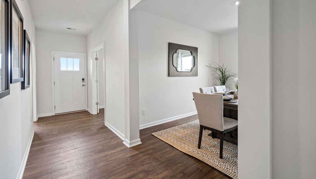 Furnished interior in a model home at Brookside Farms in Greer (Image 9).
