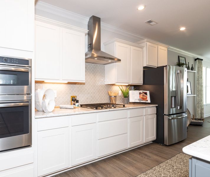 Furnished interior in a model home at The Gables in Moyock (Image 24).