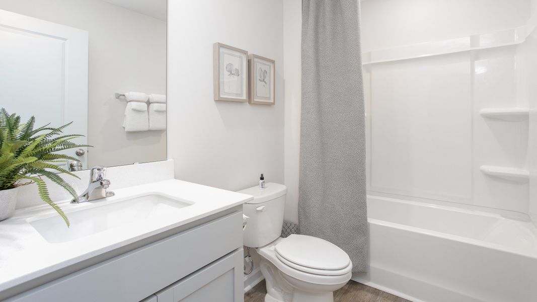 Furnished interior in a model home at Foxtail in Yadkinville (Image 21).