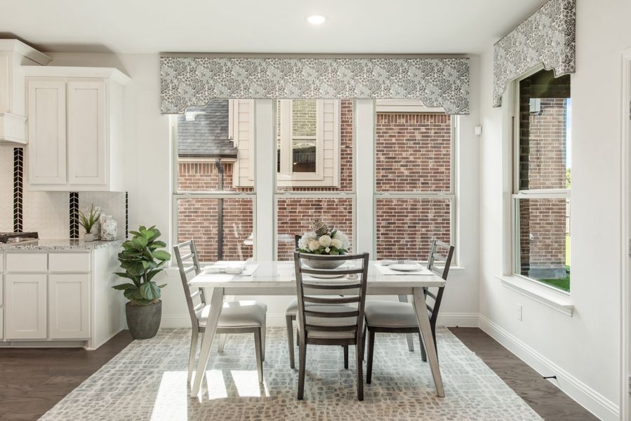 Breakfast Nook. West Crossing New Homes in Anna, TX