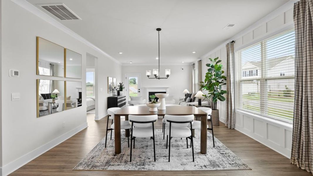 Furnished interior in a model home at Sycamore Cove in Woodruff (Image 51).