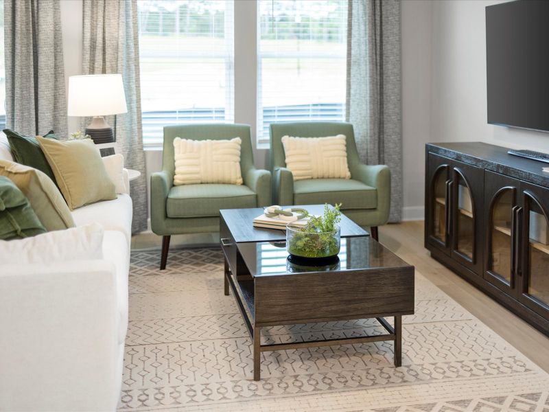 Welcome home to the Amber floorplan modeled at Valentine Townes in Greer, SC.