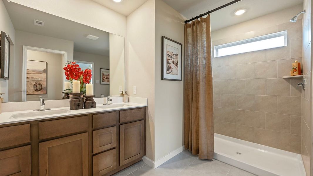 Furnished interior in a model home at Grand Lake in Snook (Image 15).