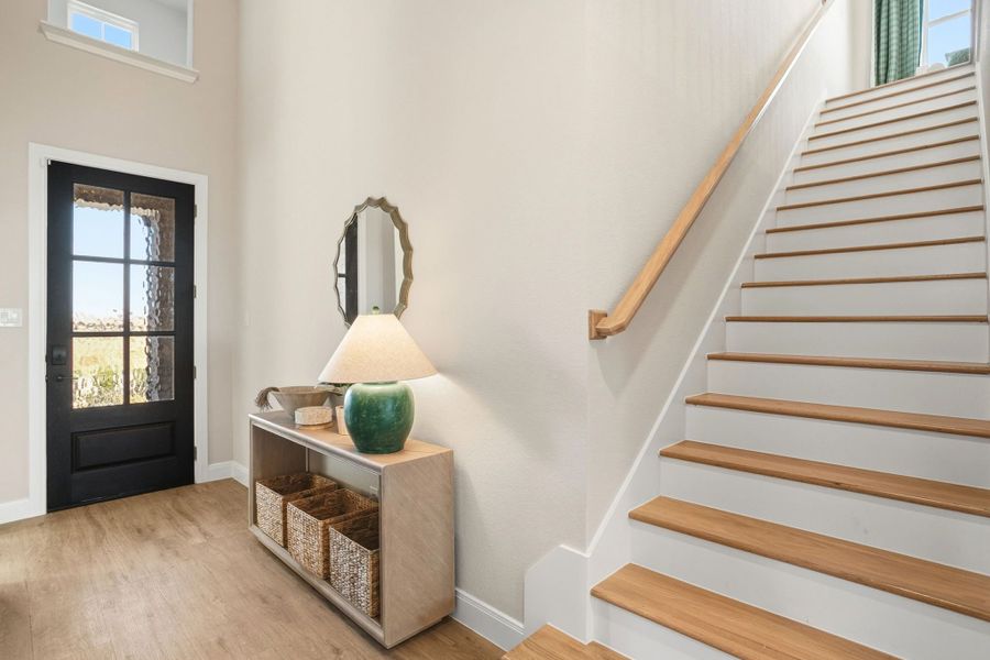 Furnished interior in a model home at Lily Creek at Sutton Fields in Aubrey (Image 84).
