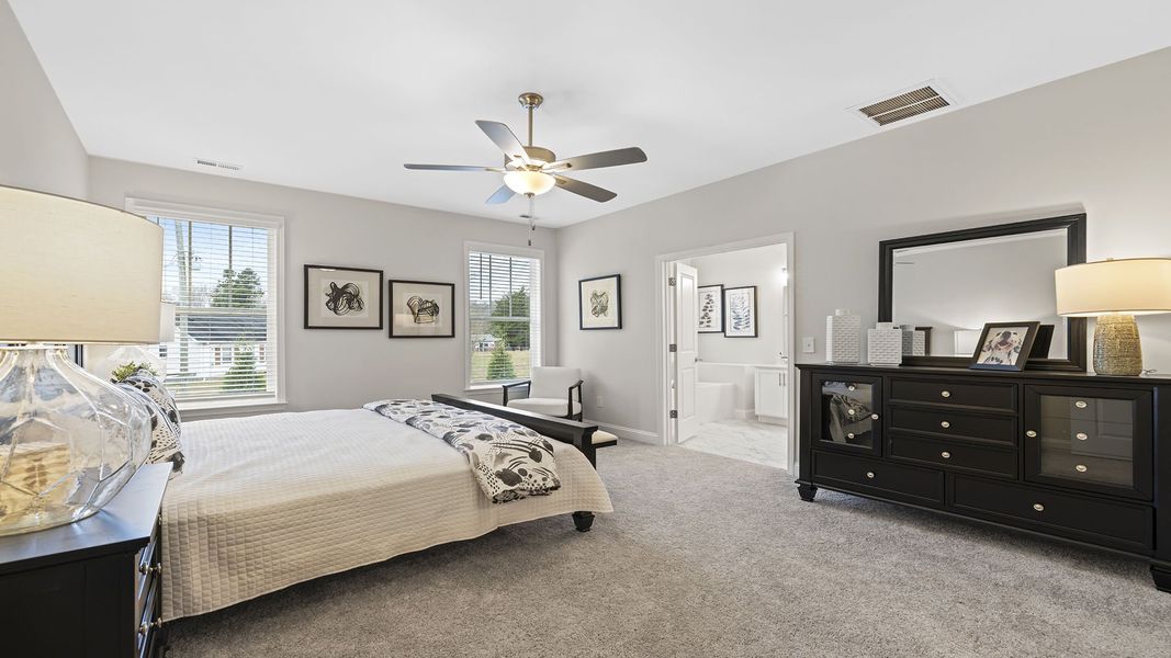 Furnished interior in a model home at Briargate in Fountain Inn (Image 25).