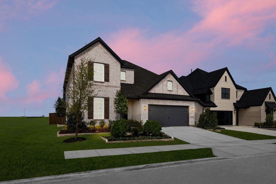 Front exterior of a home in the Wildflower Ranch community, located in Justin, TX (Image 4).