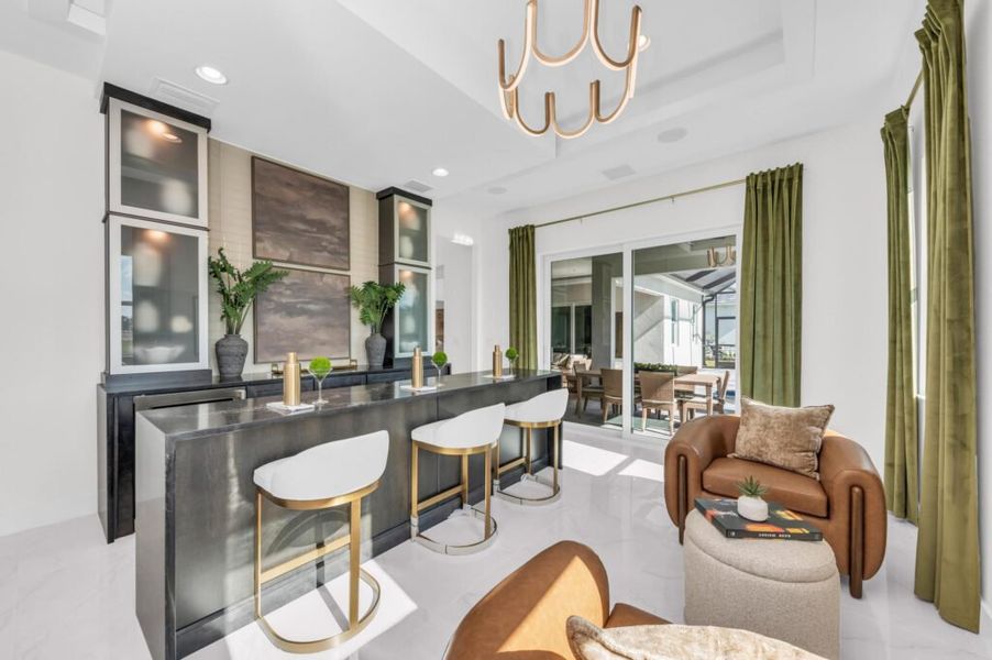 Furnished interior in a model home at Artisan at Watercolor Place in Bradenton (Image 141).
