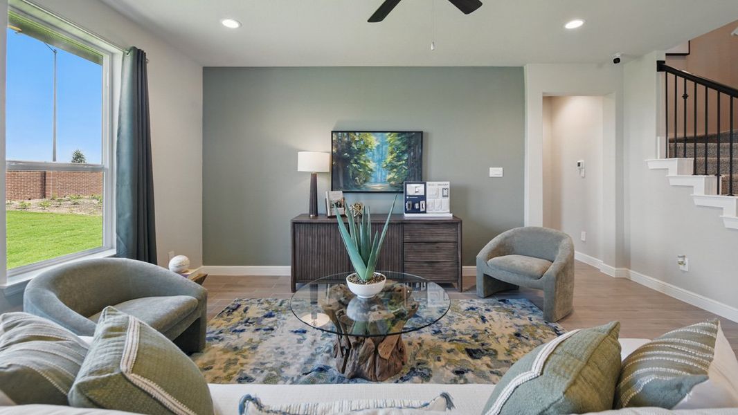 Furnished interior in a model home at Rock Creek Ranch in Fort Worth (Image 30).