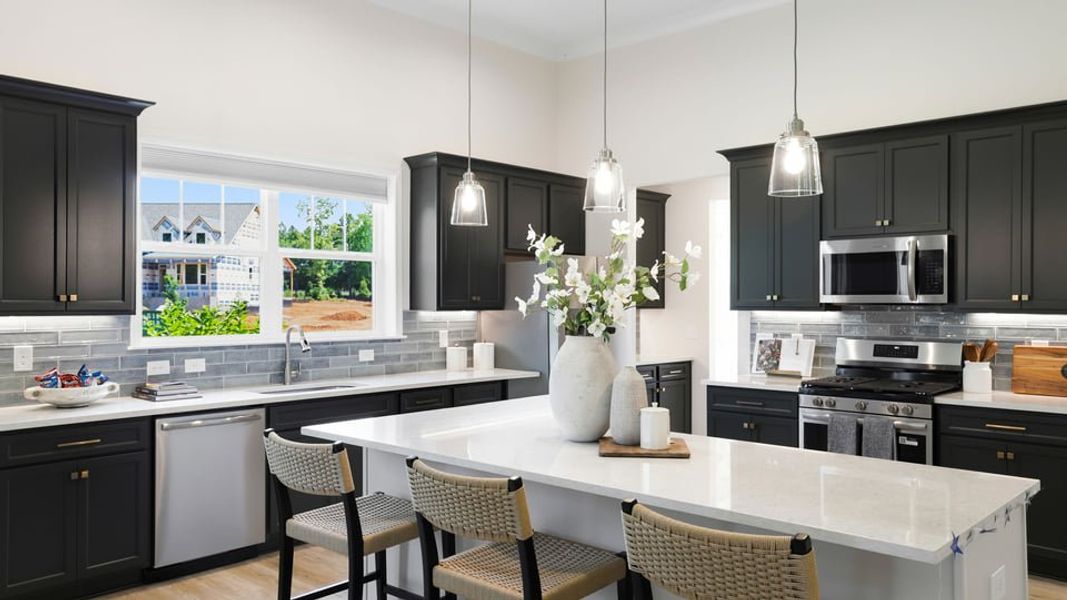 Furnished interior in a model home at Arrowood Acres in Enoree (Image 15).