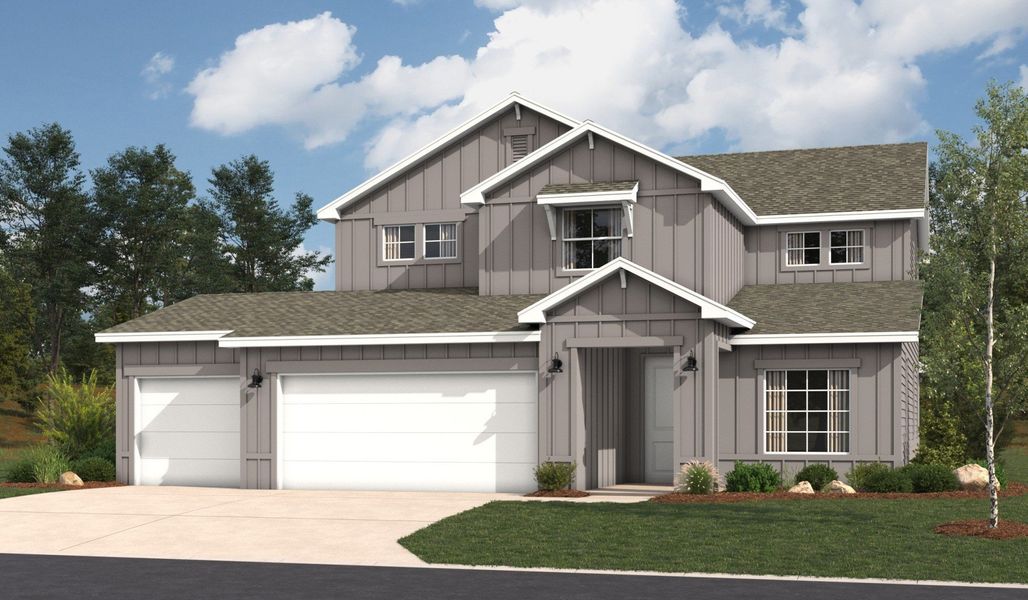 Front exterior of a home in the Hickory Ridge Estates community, located in Elmendorf, TX (Image 25). Front exterior of a home in the Hickory Ridge Estates community, located in Elmendorf, TX (Image 25).