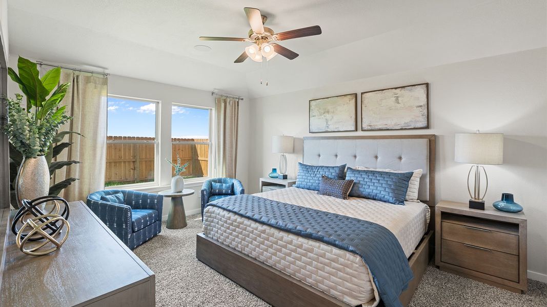 Furnished interior in a model home at Royal Oak South in Corpus Christi (Image 22).