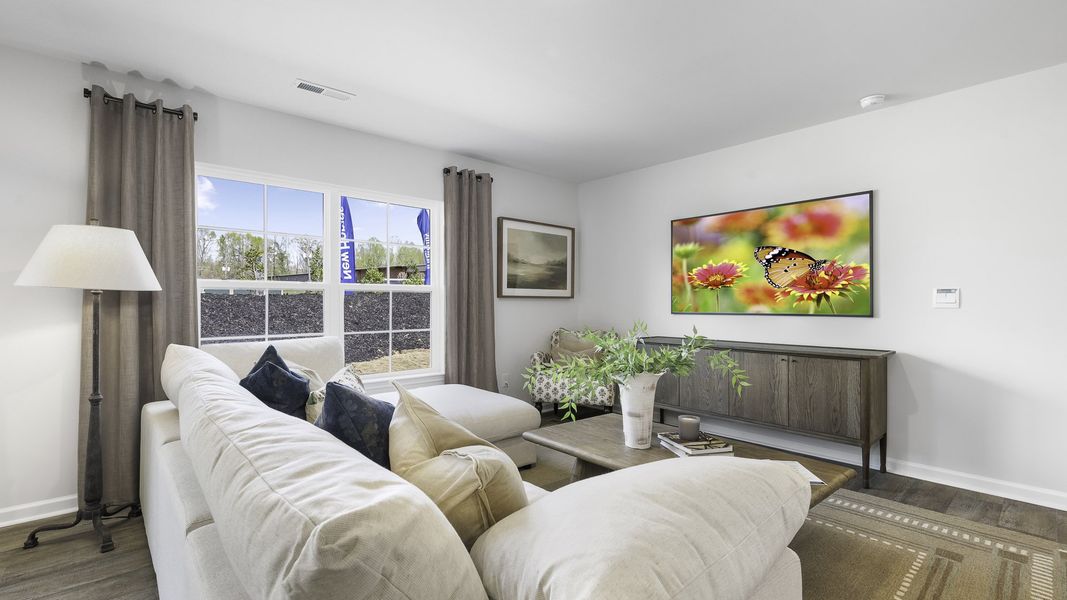 Furnished interior in a model home at Greystone North in Stoneville (Image 11). Furnished interior in a model home at Greystone North in Stoneville (Image 11).
