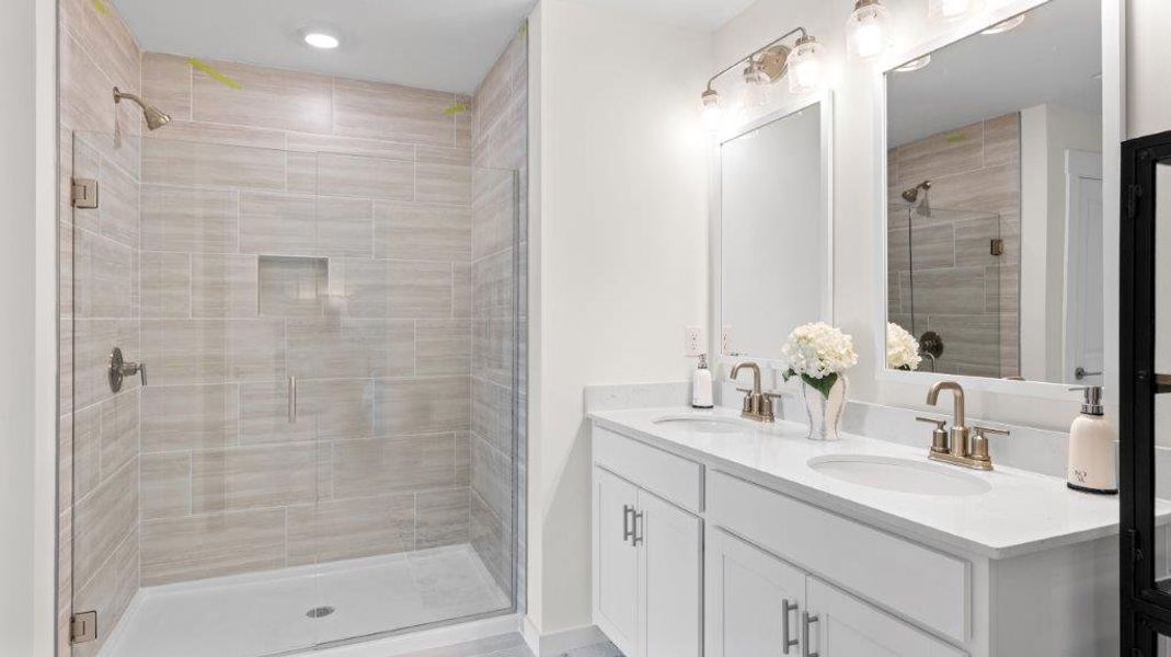Furnished interior in a model home at Harbor Crest in Ooltewah (Image 34).