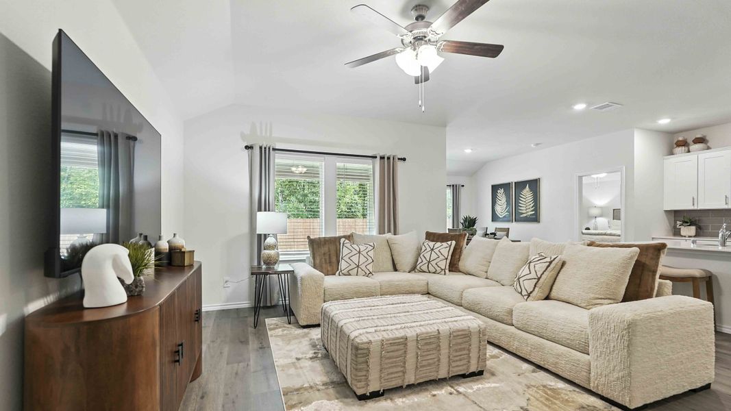 Furnished interior in a model home at The Reserve at Timber Creek in Lindale (Image 9).