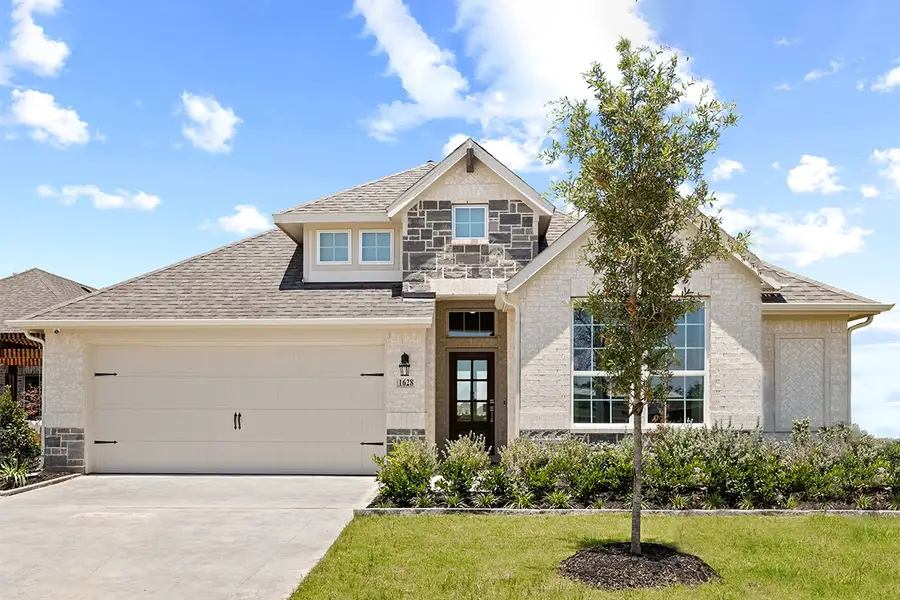 Front exterior of a home in the Keeneland community, located in Aubrey, TX (Image 3). Front exterior of a home in the Keeneland community, located in Aubrey, TX (Image 3).