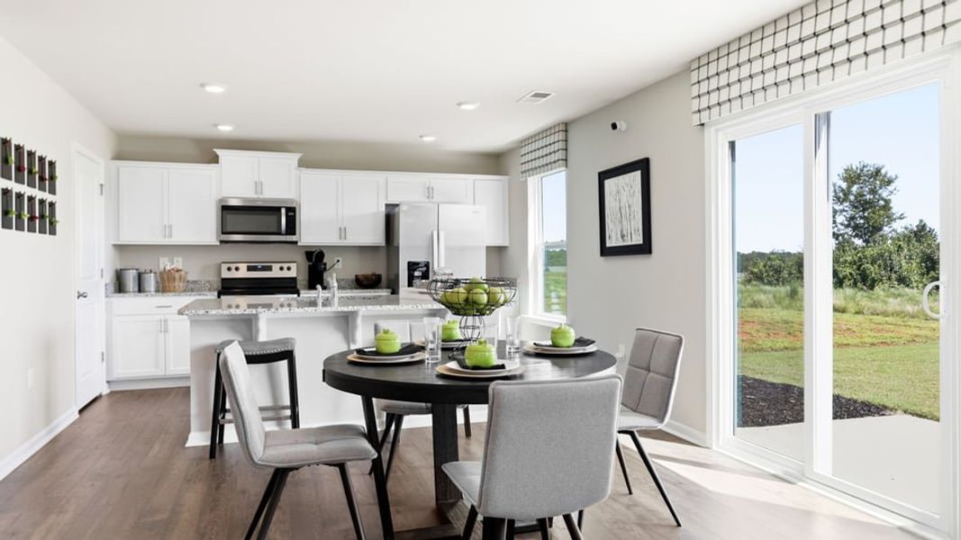 Furnished interior in a model home at Treemont Commons in Wellford (Image 22).