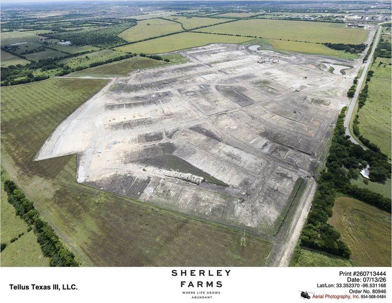 Site preparation and early development at Sherley Farms in Anna, TX (Image 3).