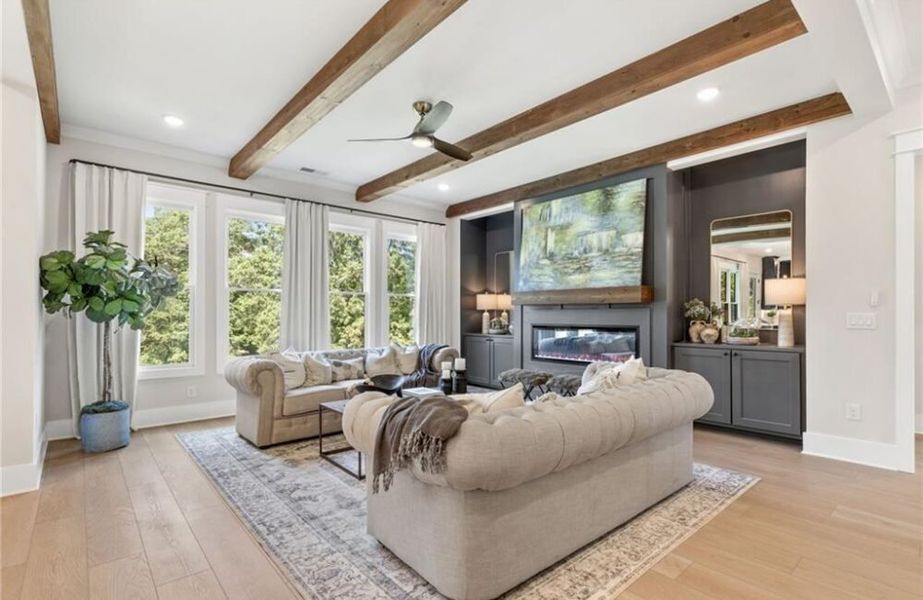 Furnished interior in a model home at Oak Grove in Marietta (Image 5).