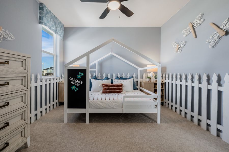 Furnished interior in a model home at Painted Prairie in Aurora (Image 66).