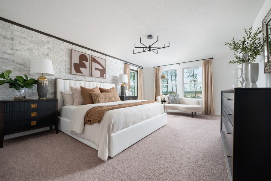 Furnished interior in a model home at Wynnstone in Davenport (Image 15).