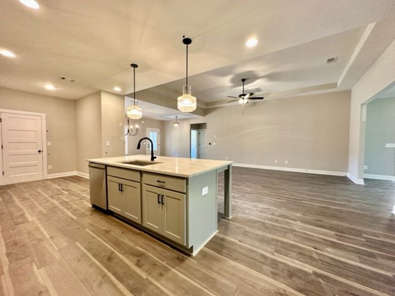 Furnished interior in a model home at Triple Park in Moreland (Image 16).