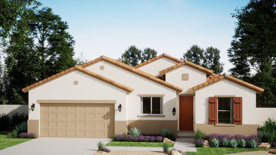 Spanish Elevation | Sabino | Wildera – Peak Series | New Homes in San Tan Valley, AZ | Landsea Homes