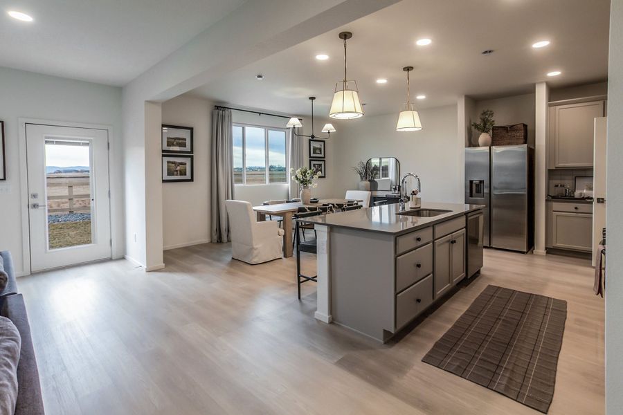 Furnished interior in a model home at Granary Trailblazer Collection - Single Family Homes in Johnstown (Image 49). Furnished interior in a model home at Granary Trailblazer Collection - Single Family Homes in Johnstown (Image 49).