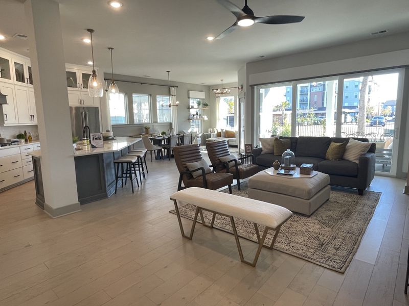 Furnished interior in a model home at Encore - Restore at Carolina Park - Tradition Series in Mount Pleasant (Image 41).