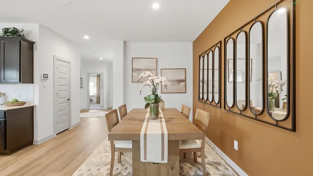 Furnished interior in a model home at Highland Village in Nome (Image 8).