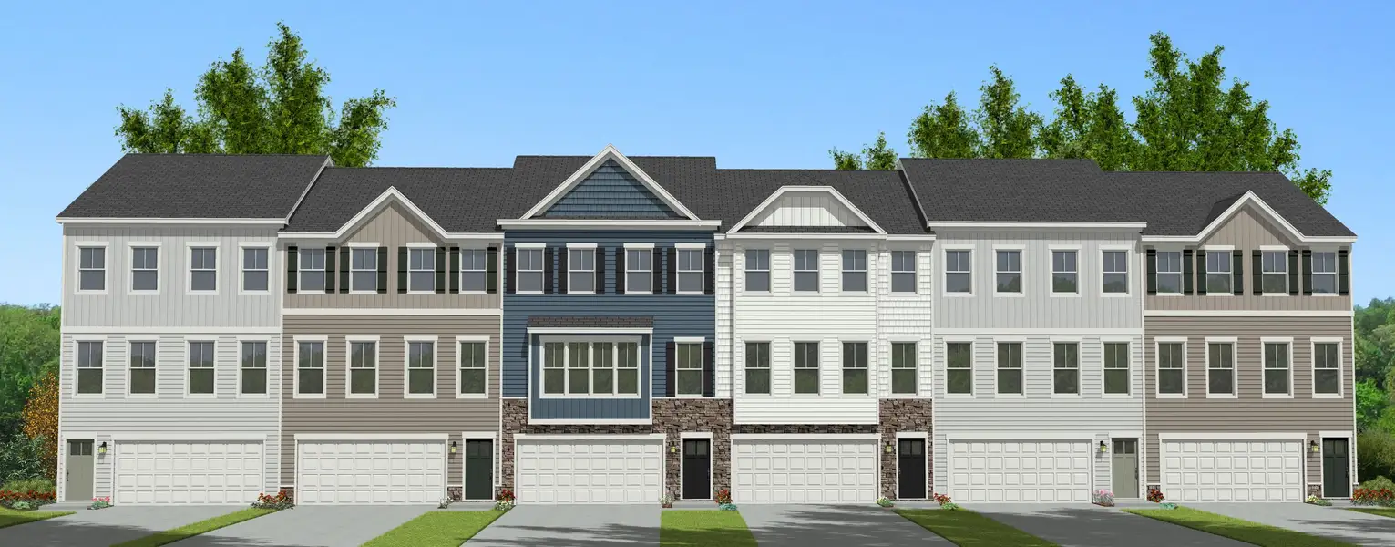 Front exterior of a home in the Windhaven Crossing community, located in Durham, NC (Image 9).
