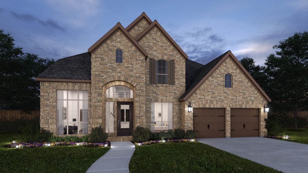 Front exterior of a home in the Ladera 60' community, located in San Antonio, TX (Image 2).