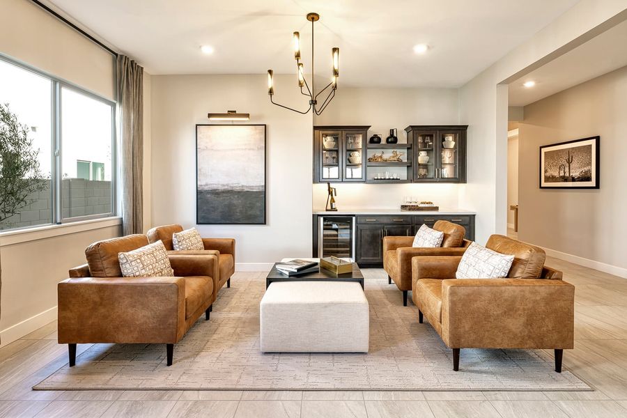 Furnished interior in a model home at Revana at Soleo in Queen Creek (Image 8).