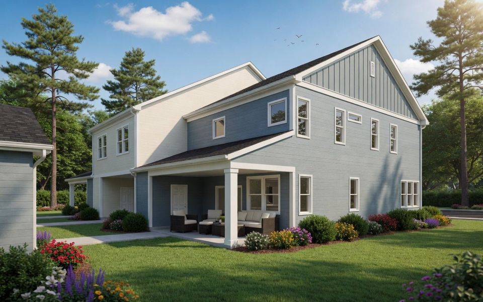 Front exterior of a home in the Legacy Lakes Townes community, located in Aberdeen, NC (Image 8). Front exterior of a home in the Legacy Lakes Townes community, located in Aberdeen, NC (Image 8).
