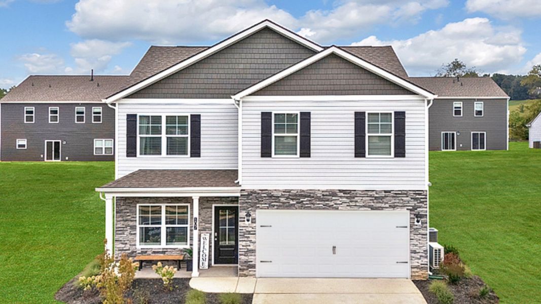 Front exterior of a home in the Archer's Pointe community, located in Johnson City, TN (Image 1).